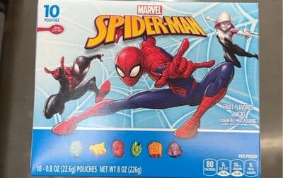 Spiderman Fruit Falvored Snacks