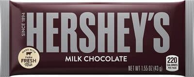 Hershey Milk Chocolate Candy Bar
