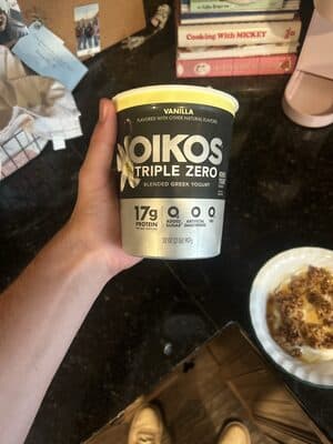 Oikos Triple Zero Blended Greek Yogurt Vanilla