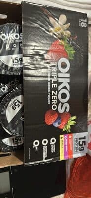 OIKOS TRIPLE ZERO Strawberry Flavored
