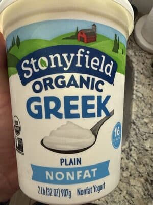 Organic Greek Plain Nonfat