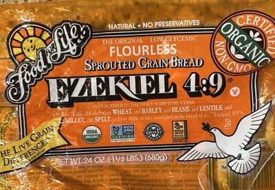 EZEKIEL 4:9 FLOURLESS SPROUTED GRAIN BREAD