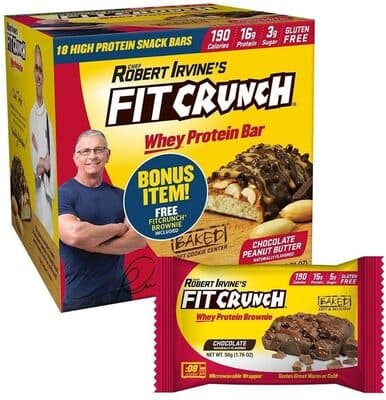 High Protein Baked Bar Chocolate Peanut Butter