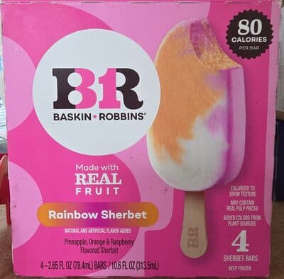 Rainbow Sherbet Bar
