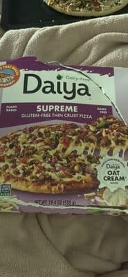 Thin Crust Pizza Meatless Supreme