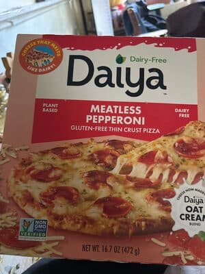 Thin Crust Pizza Meatless Pepperoni