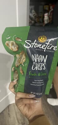 Naan Crisps Garlic & Cheese