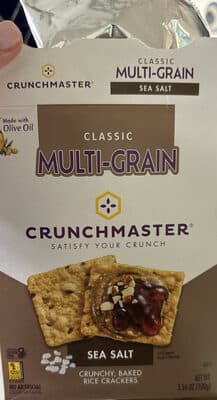 Classic Multi-Grain Sea Salt Crunchy, Baked Rice Crackers
