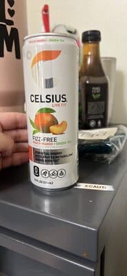 Celsius Fizz-Free Peach Mango Green Tea