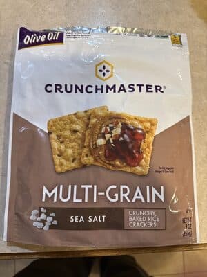 Multi-Grain Sea Salt Crunchy Baked Rice Crackers